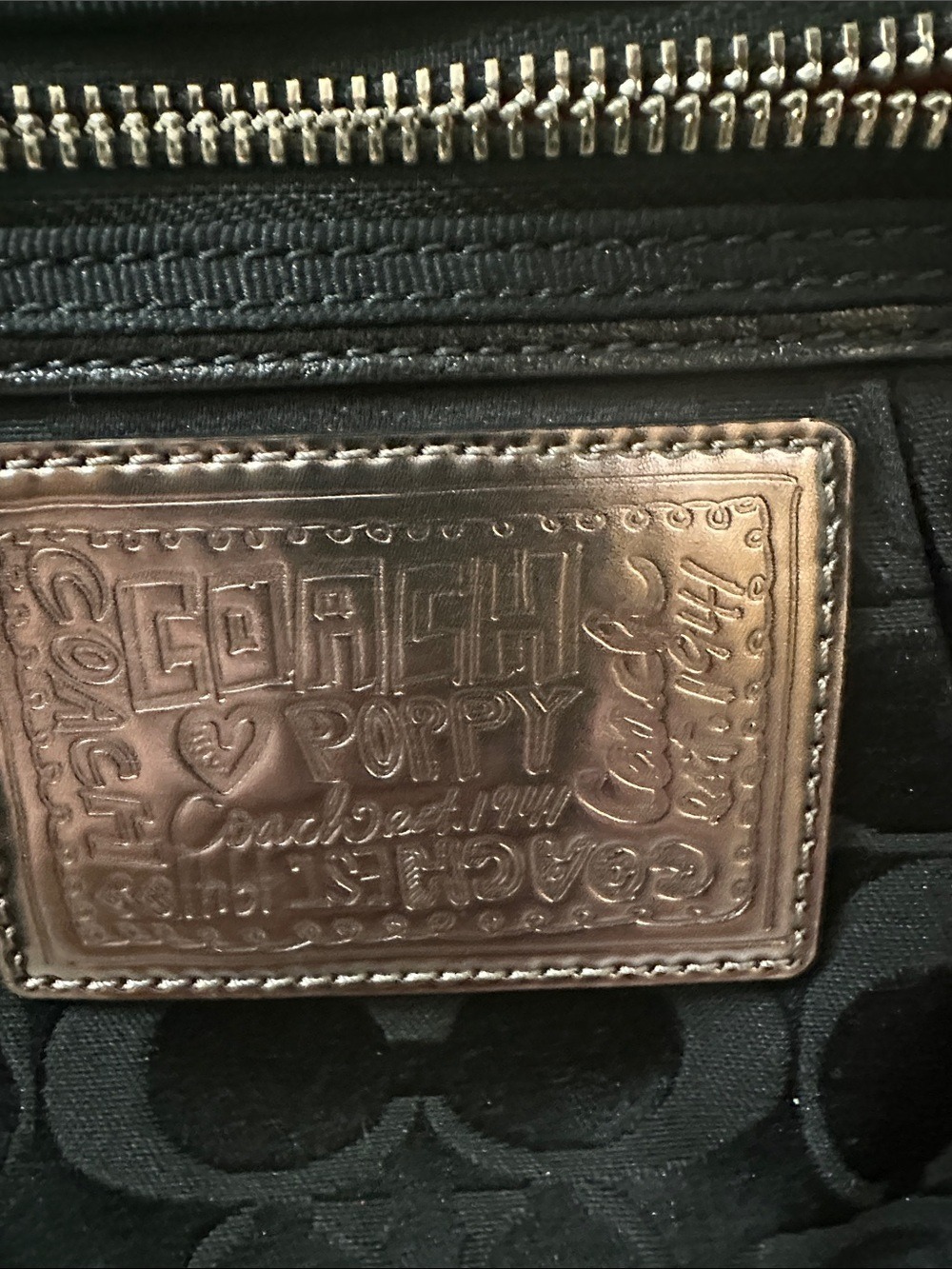 Coach Poppy Black Signature C Jacquard Crossbody Bag - Picture 2 of 10